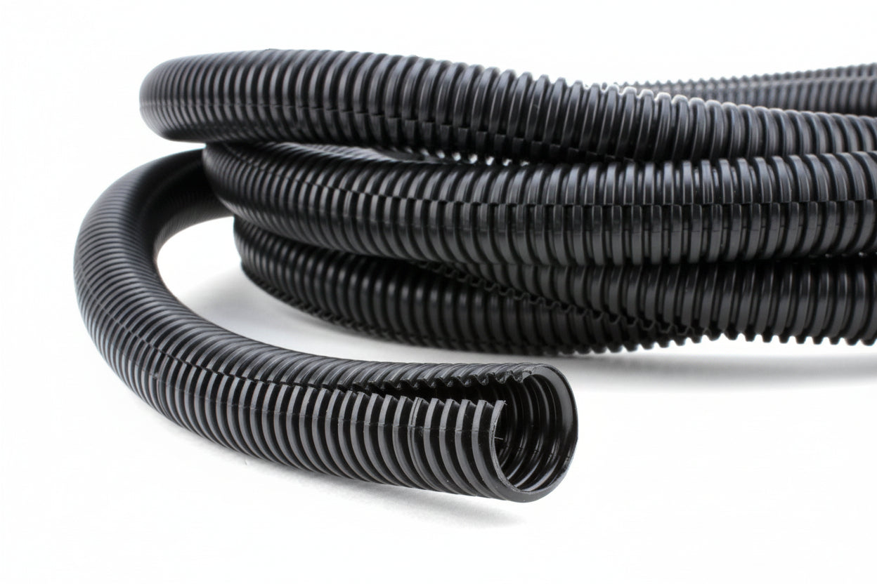 3/8" Convoluted Slit Loom Tubing