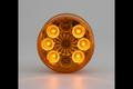 Miro-Flex LED Clearance or Side Marker Light w/ Reflector - Submersible - 9 Diodes - Amber Lens