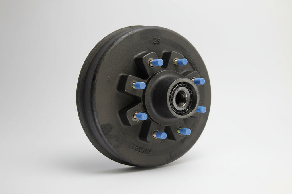 12" Threaded Hybrid Trailer Brake Hub - 8K, 8 on 6-1/2", 5/8" Studs