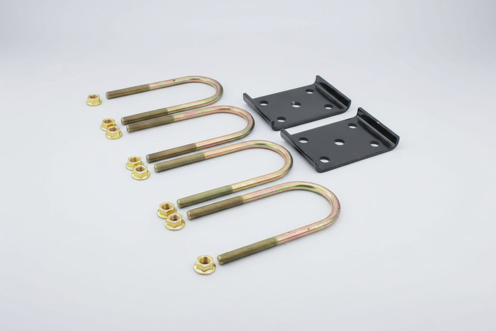 Trailer Axle U-Bolt Mounting Kit, 4,400-lb. Axles, 3" Axle Tube, 1/2"-20 Thread
