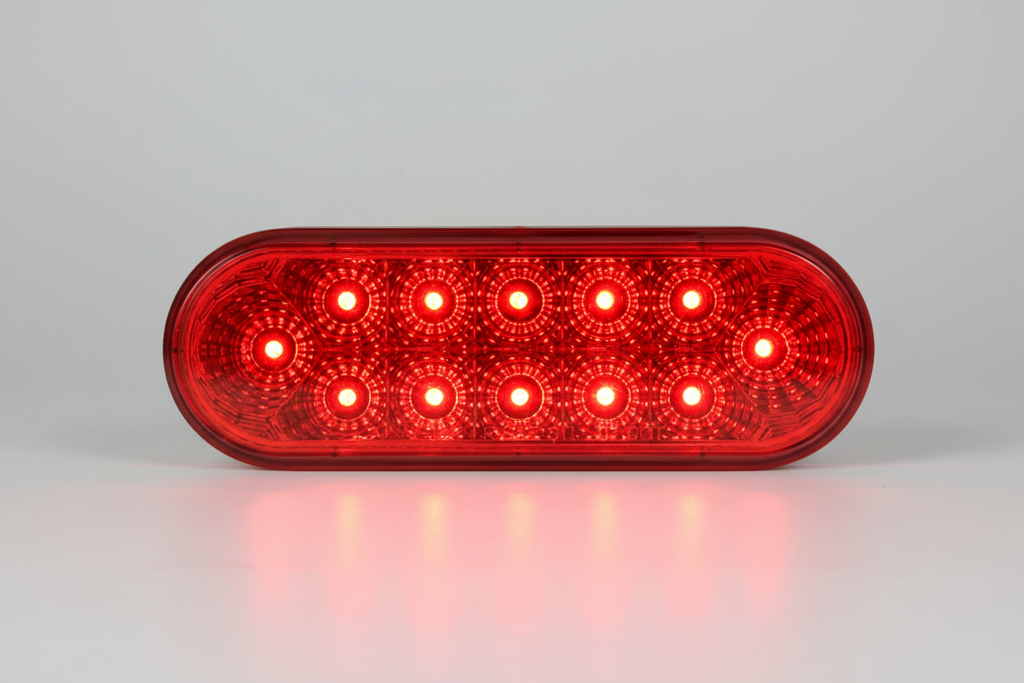 LED, 6 RED OVAL  STOP/TAIL/TURN