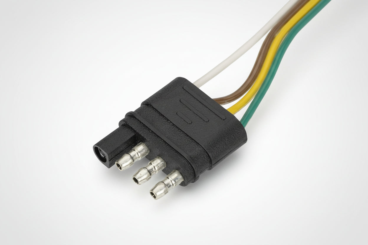 4 Way flat Plug W/ 12' pig tail