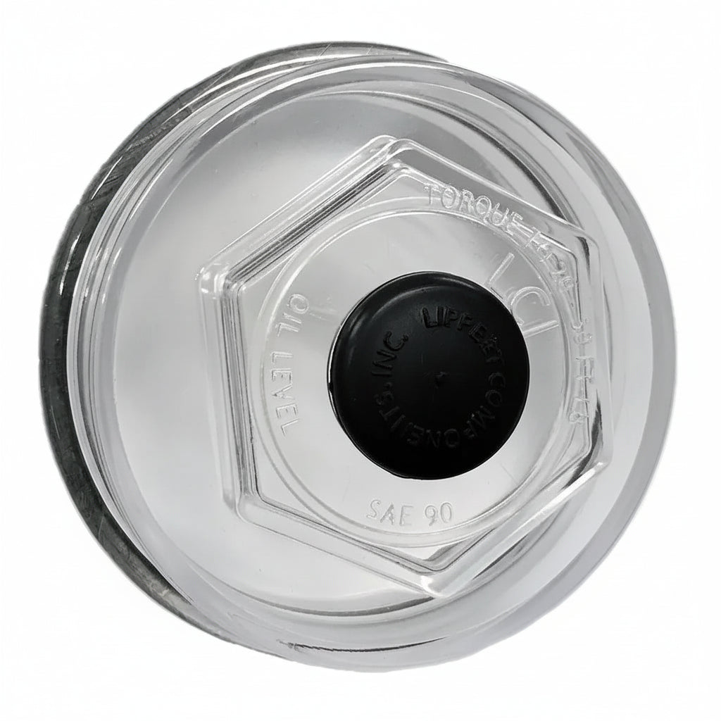 OIL CAP; 10-16K SCREW IN; CLEAR PLASTIC