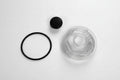 OIL CAP; 8K SCREW IN; CLEAR PLASTIC