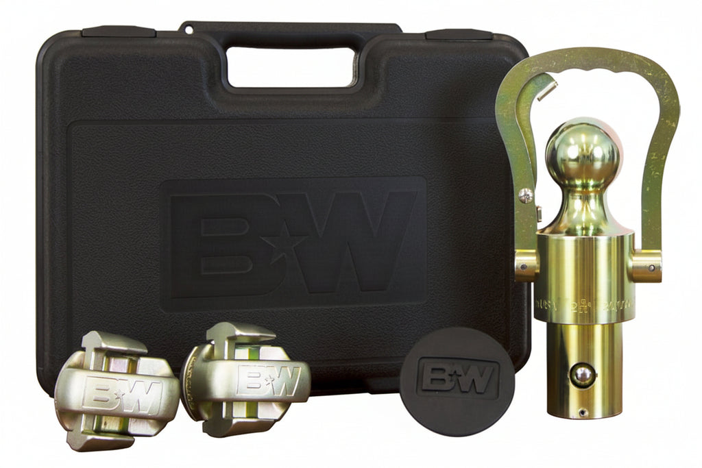 B&W Ball and Safety Chain Kit for Ford, GM, Chevy, and Nissan Titan XD Underbed Gooseneck Hitch