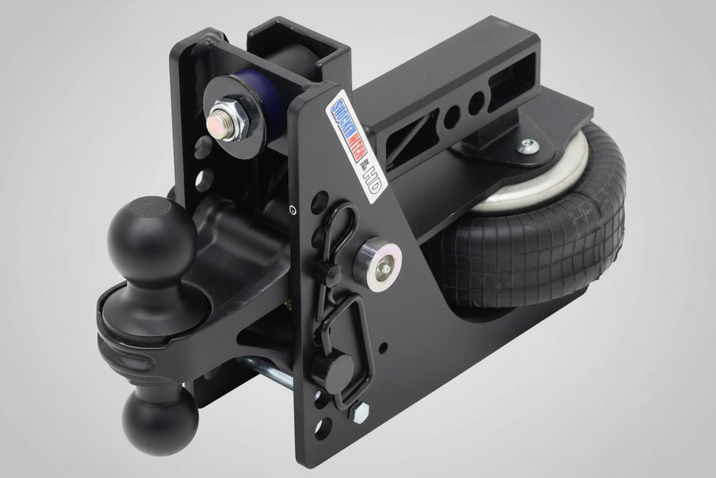 Shocker HD Max Black Air Hitch & Black Combo Ball Mount 2" & 2-5/16" Hitch Balls 20,000 lbs GTW