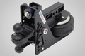 Shocker HD Max Black Air Hitch & Black Combo Ball Mount 2" & 2-5/16" Hitch Balls 20,000 lbs GTW