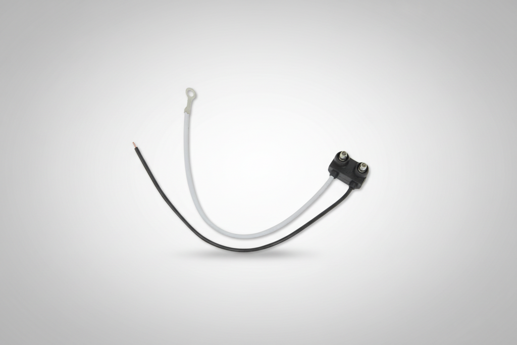 Right Angle 2-Wire Pigtail for Optronics Trailer Lights - 2-Prong PL-10 Plug - 6" Lead