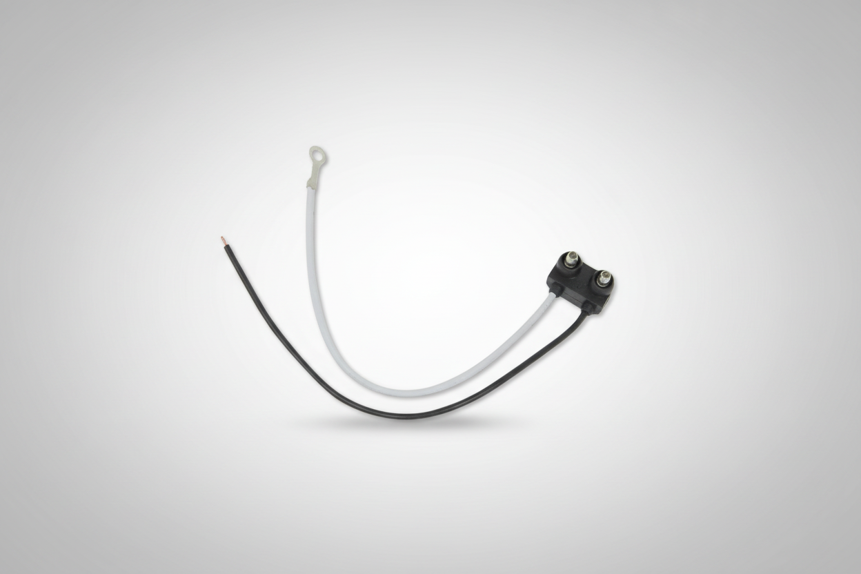 Right Angle 2-Wire Pigtail for Optronics Trailer Lights - 2-Prong PL-10 Plug - 6" Lead