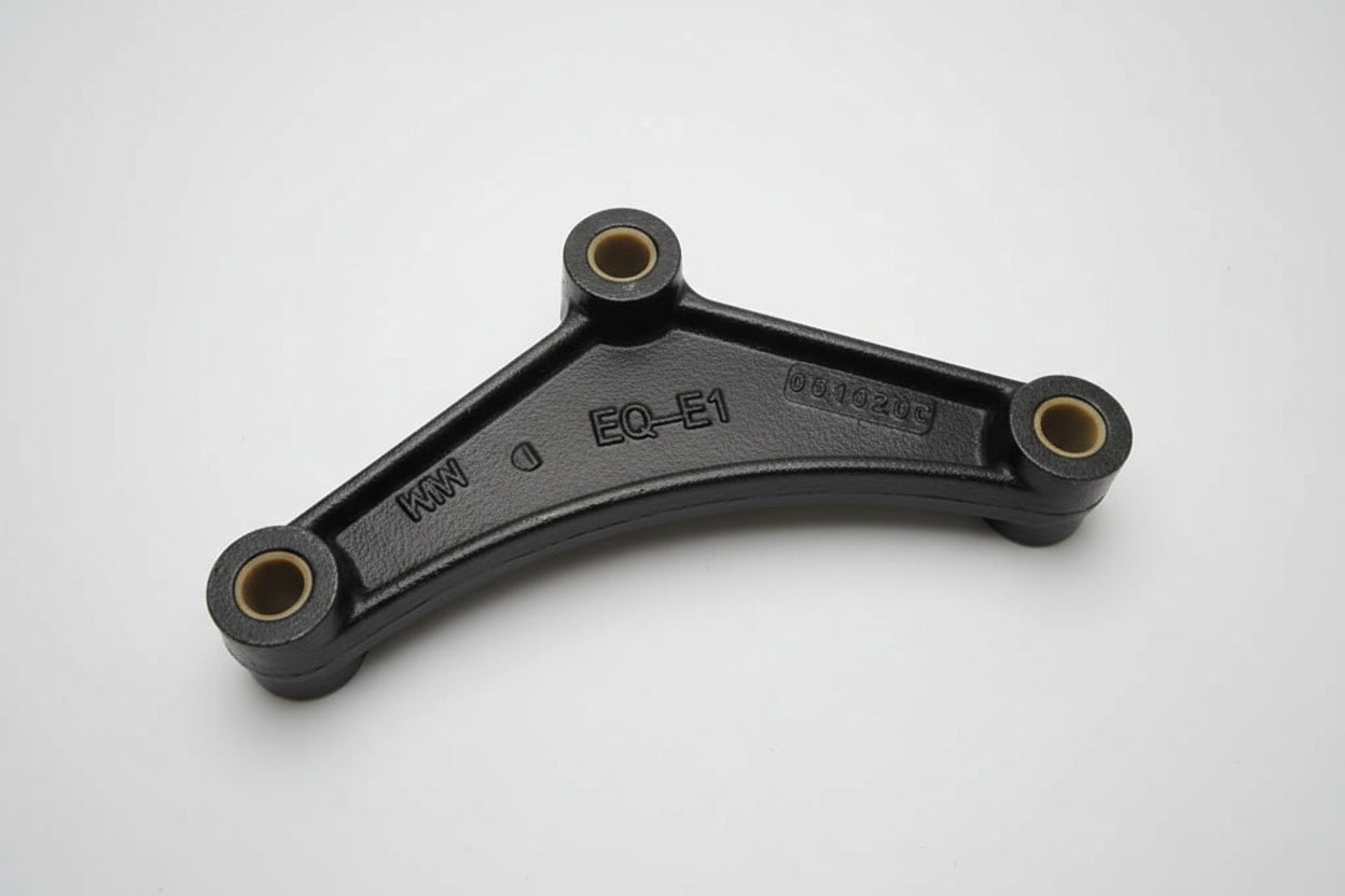 Cast Equalizer Bar; 7.75" long with 9/16" Nylon Bushings; 1 3/4" Springs