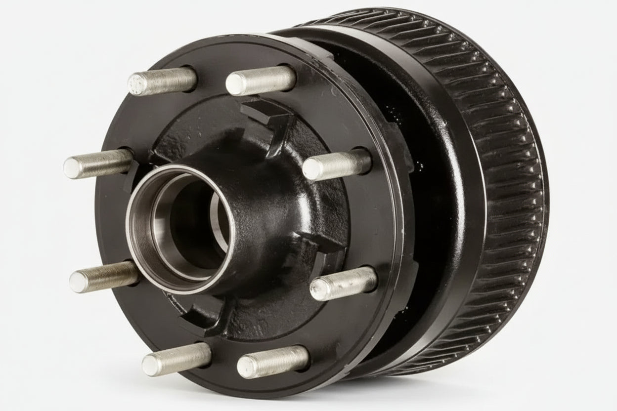 BRAKE DRUM - HUB ASSY - 8 ON 275MM - 16K CUPPED AND STUDDED