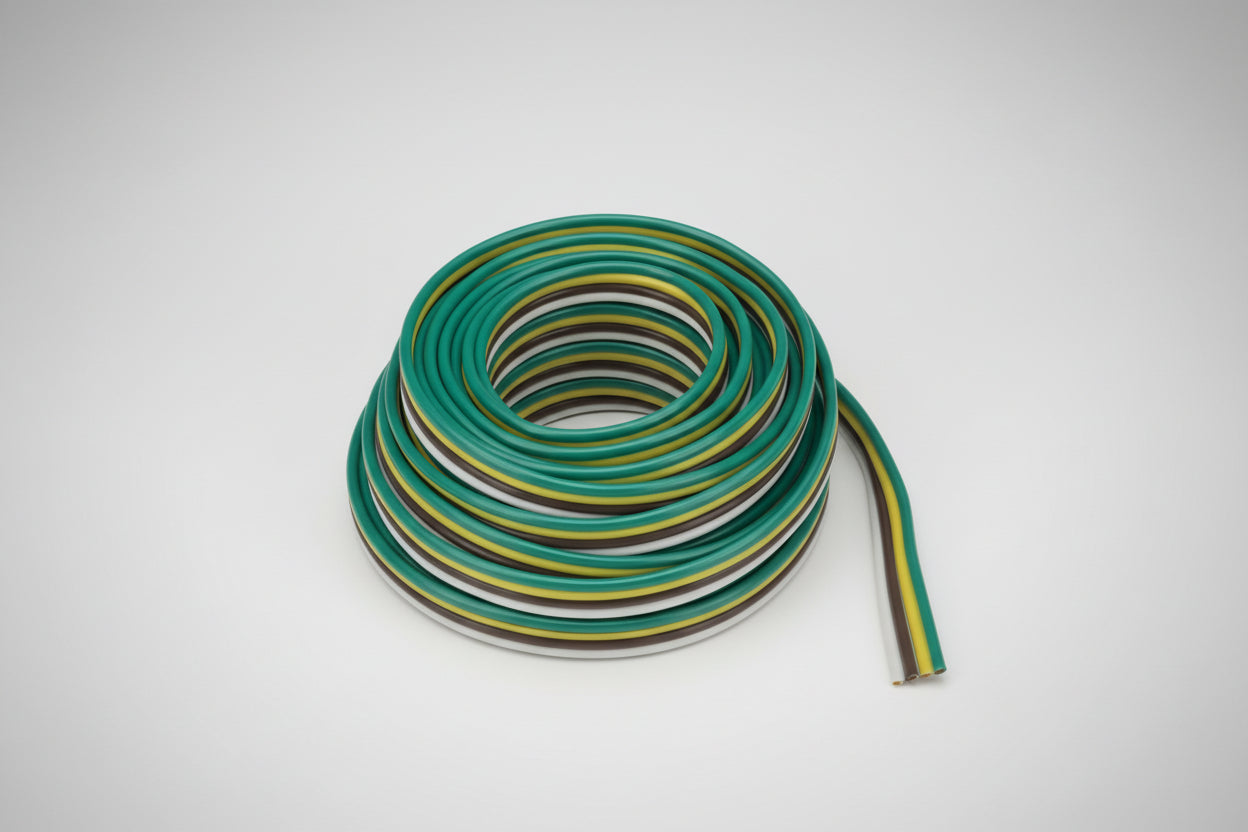Wire 18/4 bonded White, Brown, Yellow, Green