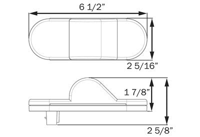 LED, 6 AMBER OVAL - SIDE TURN SIGNAL