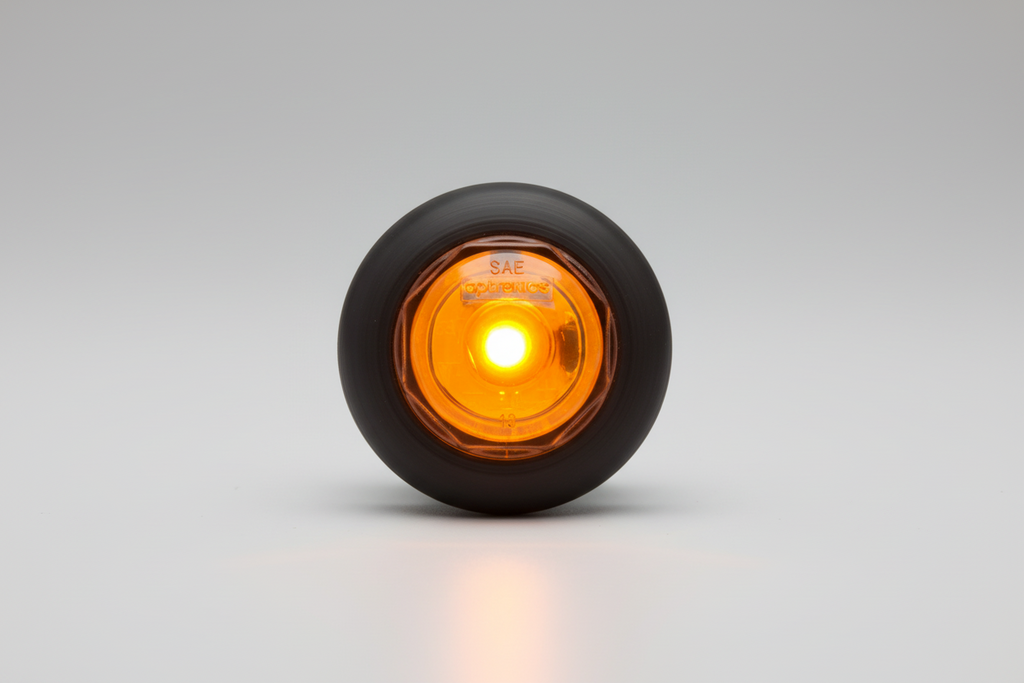 LED, 3/4 AMBER ROUND