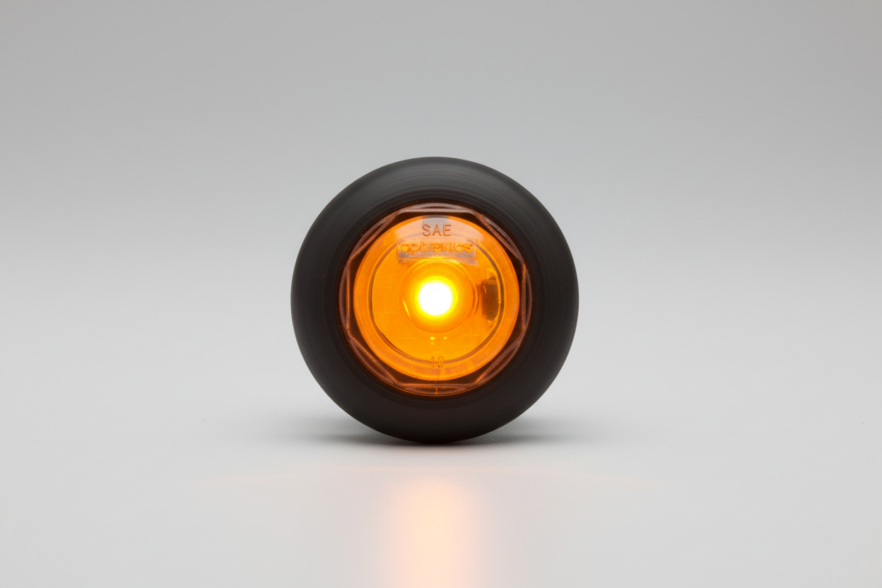 LED, 3/4 AMBER ROUND