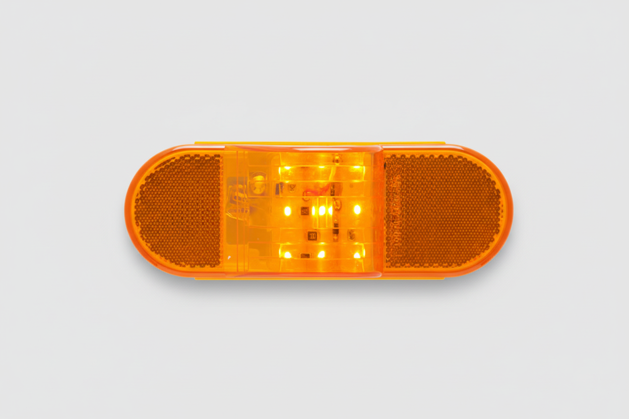 LED, 6 AMBER OVAL - SIDE TURN SIGNAL