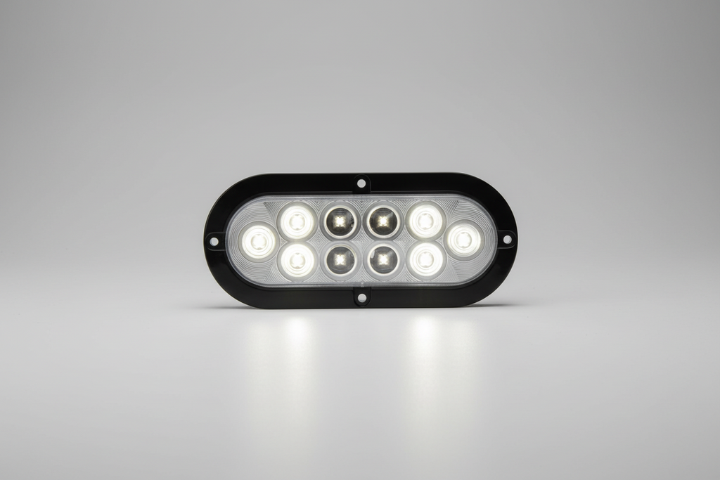 Optronics LED Trailer Utility Light - Submersible - 10 Diodes - Oval - Clear Lens