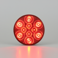 4" Round Red Stop/Turn/Tail Light