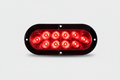 Optronics LED Trailer Tail Light - Stop, Turn, Tail - Submersible - 10 Diode - Oval - Clear Lens