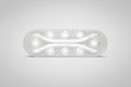 Light Guide LED Backup Light for Truck/Trailer - Submersible - 12 Diodes - Oval - Clear Lens