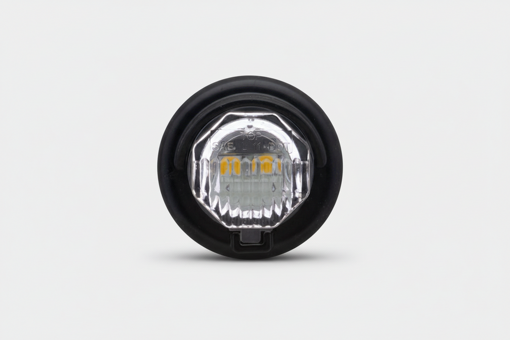 3/4" Clear Round Marker Light