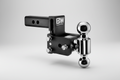 B&W Trailer Hitches Tow & Stow Adjustable Trailer Hitch Ball Mount - Fits 2" Receiver, Dual Ball (2" x 2-5/16"), 3" Drop, 10,000 GTW